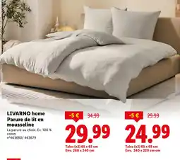 Lidl LIVARNO home Parure de lit en mousseline offre
