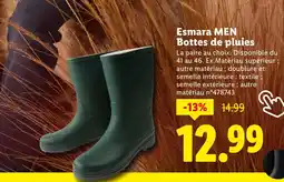 Lidl Esmara MEN Bottes de pluies offre