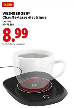 Lidl WEINBERGER Chauffe-tasse électrique offre