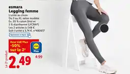 Lidl esmara Legging femme offre