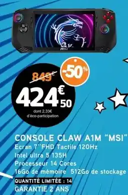 E.Leclerc Msi - console claw aim offre