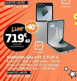 E.Leclerc Samsung - galaxy z flip 6 offre