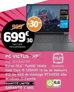 E.Leclerc Hp - pc victus hp offre