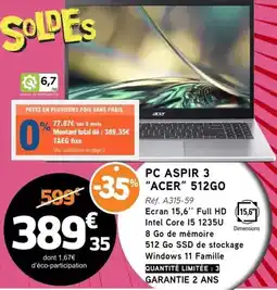 E.Leclerc Total - aspira 512go offre