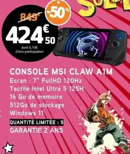 E.Leclerc Msi - console msi aim offre