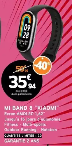 E.Leclerc Xiaomi - mi band 8 xiaomi offre