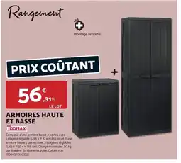 Bricomarché TOOMAX Armoires haute et basse offre