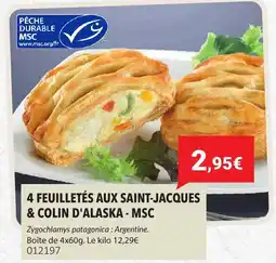 Gel 2000 4 feuilletés aux saint-jacques & colin d'alaska - msc offre