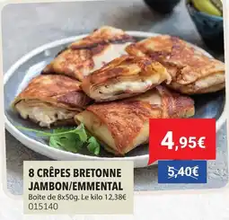 Gel 2000 8 crêpes bretonne jambon/emmental offre