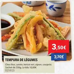 Gel 2000 Tempura de légumes offre