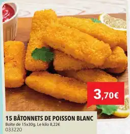 Gel 2000 15 bâtonnets de poisson blanc offre