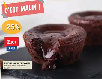 Gel 2000 2 moelleux au chocolat offre