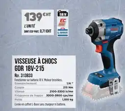 Master Pro BOSCH Visseuse à chocs gdr 18v-215 offre