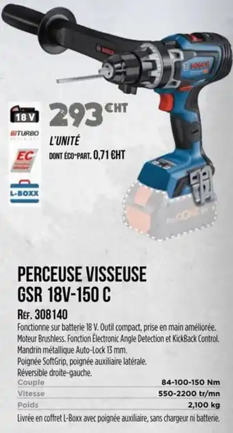 Master Pro BOSCH Perceuse visseuse gsr 18v-150 c offre