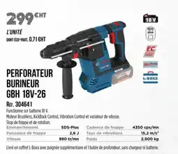 Master Pro BOSCH Perforateur burineur gbh 18v-26 offre