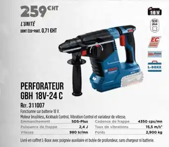 Master Pro BOSCH Perforateur gbh 18v-24 c offre