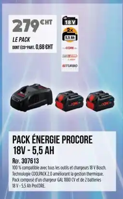 Master Pro BOSCH Pack énergie procore 18v - 5,5 ah offre