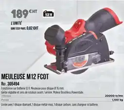 Master Pro MILWAUKEE Meuleuse m12 fcot offre