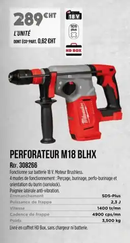 Master Pro MILWAUKEE Perforateur m18 blhx offre