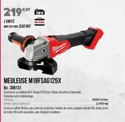 Master Pro MILWAUKEE Meuleuse m18fsag125x offre