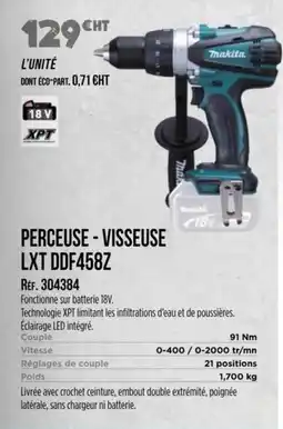 Master Pro MAKITA Perceuse-visseuse lxt ddf458z offre