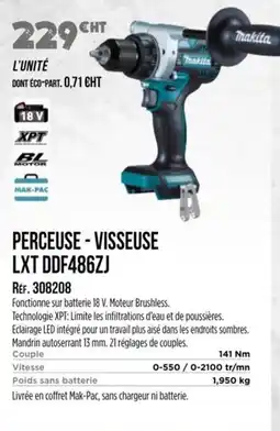 Master Pro MAKITA Perceuse - visseuse lxt ddf486zj offre