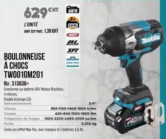 Master Pro MAKITA Boulonneuse à chocs two01gm201 offre
