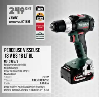 Master Pro METABO Perceuse visseuse 18 v bs 18 lt bl offre