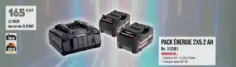 Master Pro METABO Pack énergie 2x5.2 ah offre