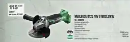 Master Pro HIKOKI Meuleuse 0125 18v g18dsl2w3z offre