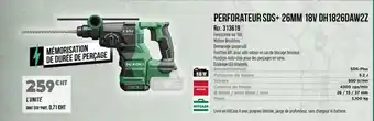 Master Pro HIKOKI Perforateur sds+ 26mm 18v dh1826daw2z offre