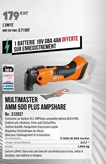 Master Pro Multimaster amm 500 plus ampshare offre