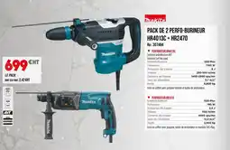 Master Pro MAKITA Pack de 2 perfo-burineur offre
