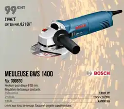 Master Pro BOSCH Meuleuse gws 1400 offre