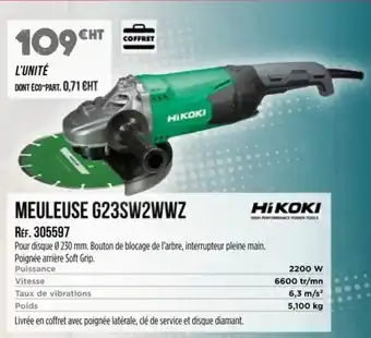 Master Pro HIKOKI Meuleuse g23sw2wwz offre