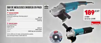 Master Pro MAKITA Duo de meuleuses dk0053g en pack offre