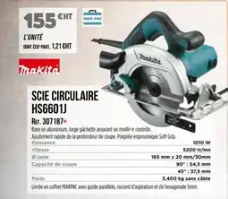 Master Pro MAKITA Scie circulaire HS6601J offre
