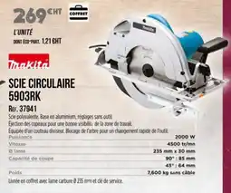 Master Pro MAKITA Scie circulaire 5903rk offre
