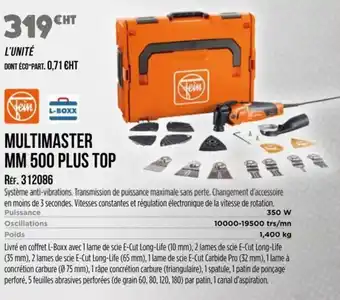 Master Pro Multimaster mm 500 plus top offre