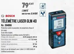 Master Pro BOSCH Télémètre laser glm 40 offre
