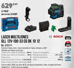 Master Pro BOSCH Laser multilignes offre