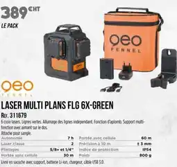 Master Pro Laser multi plans flg 6x-green offre