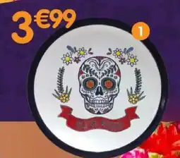 b&m Assiette "dia de los muertos" offre