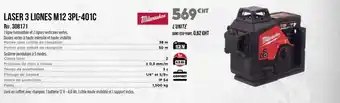 Master Pro MAKITA Laser 3 lignes m12 3pl-401c offre