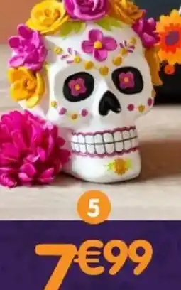 b&m Déco tête "dia de los muertos" offre
