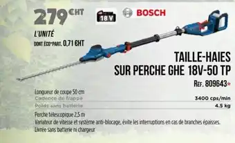 Master Pro BOSCH Taille-haies sur perche ghe 18v-50 tp offre