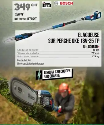 Master Pro BOSCH Elagueuse sur perche gke 18v-25 tp offre