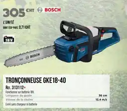 Master Pro BOSCH Tronçonneuse gke18-40 offre