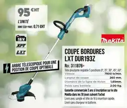 Master Pro MAKITA Coupe bordures lxt dur193z offre
