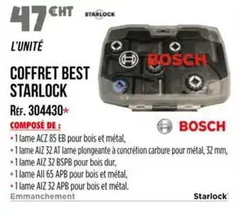 Master Pro BOSCH Coffret best starlock offre
